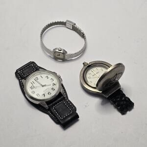 Lot of 3 Quartz Watches Caravelle Remington Unbranded Untested As-Is vintage